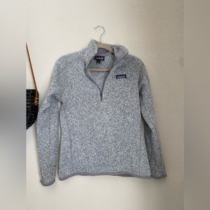 Patagonia Better Sweater 1/4 Zip Heather Gray Pullover, Size Small